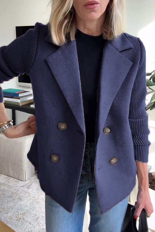 Double-Breasted Relaxed Fit Jacket for Women