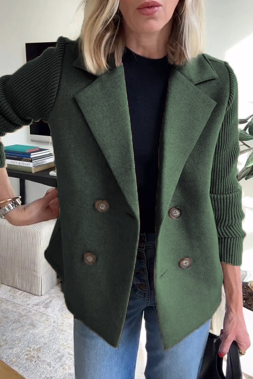 Double-Breasted Relaxed Fit Jacket for Women