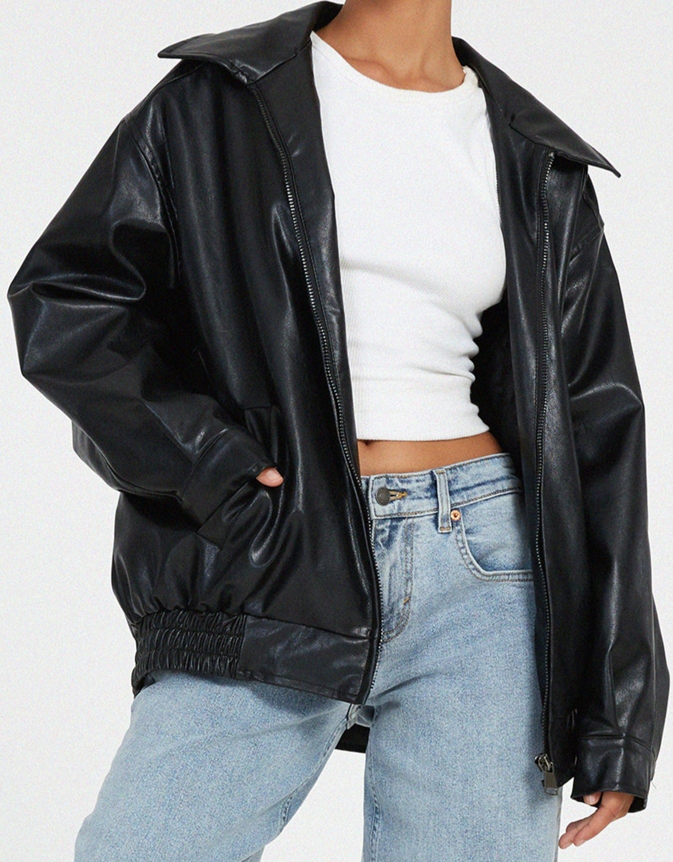 Collared Bomber Jacket for Women