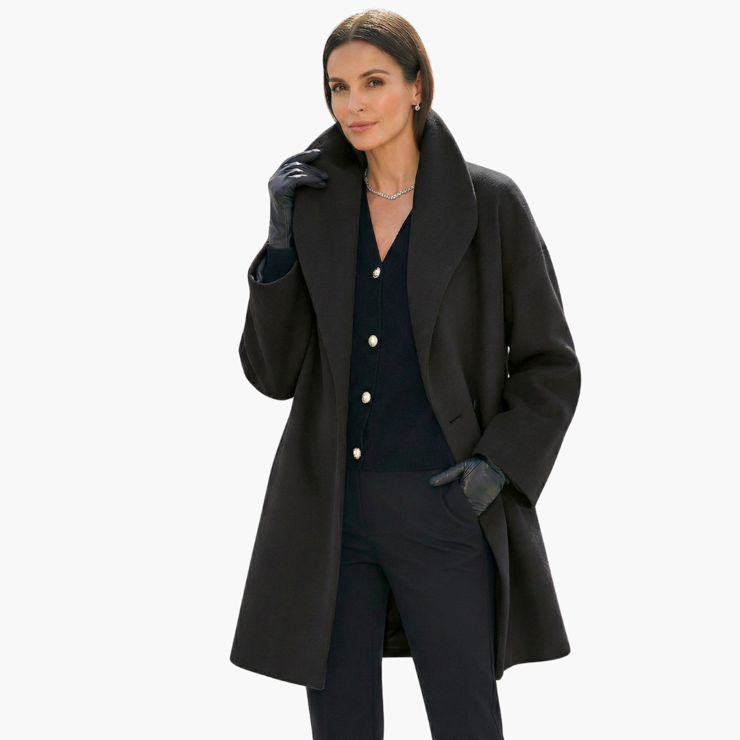 Oversized Cocoon Coat for Women