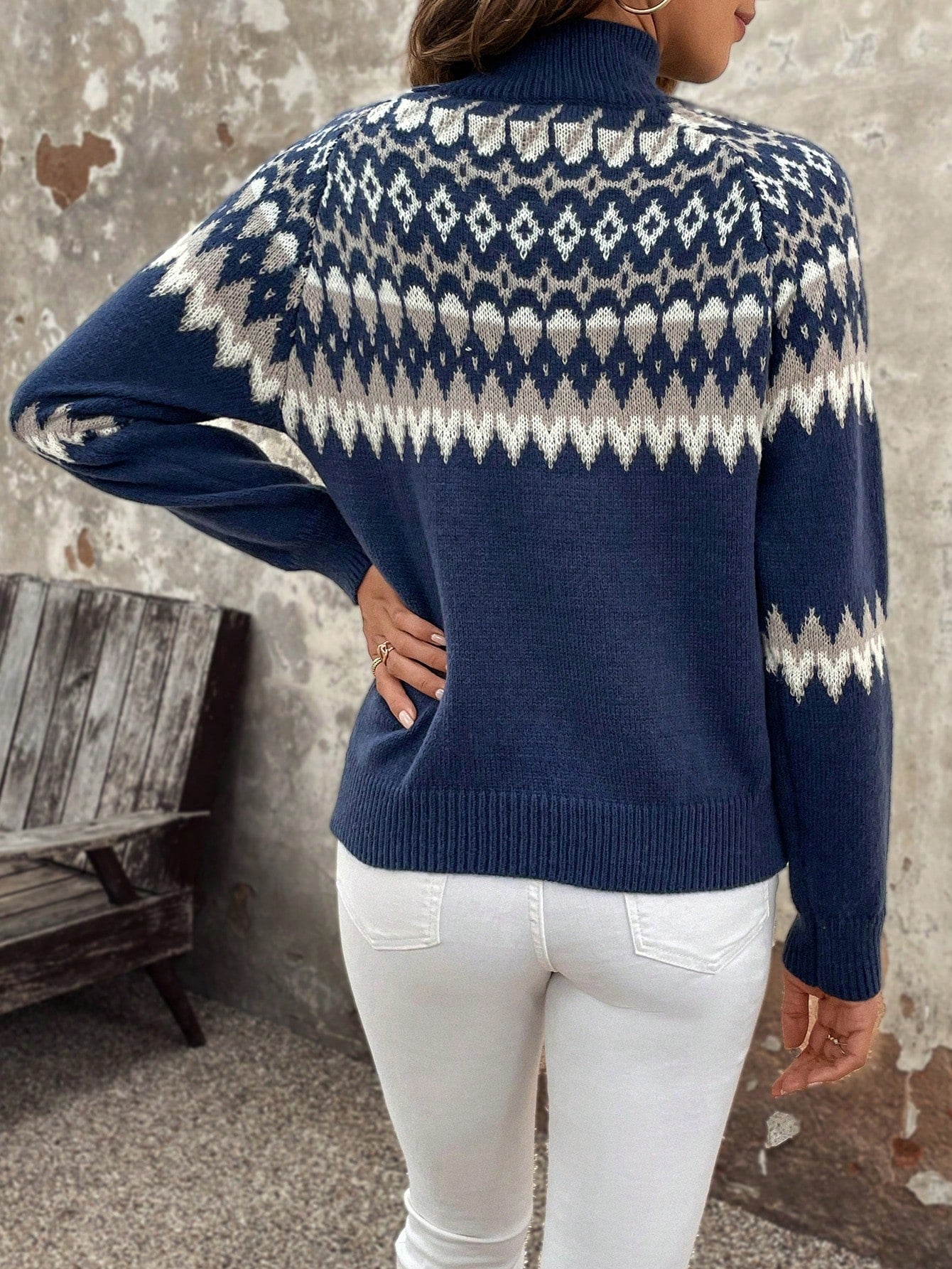 Classic women's turtleneck sweater