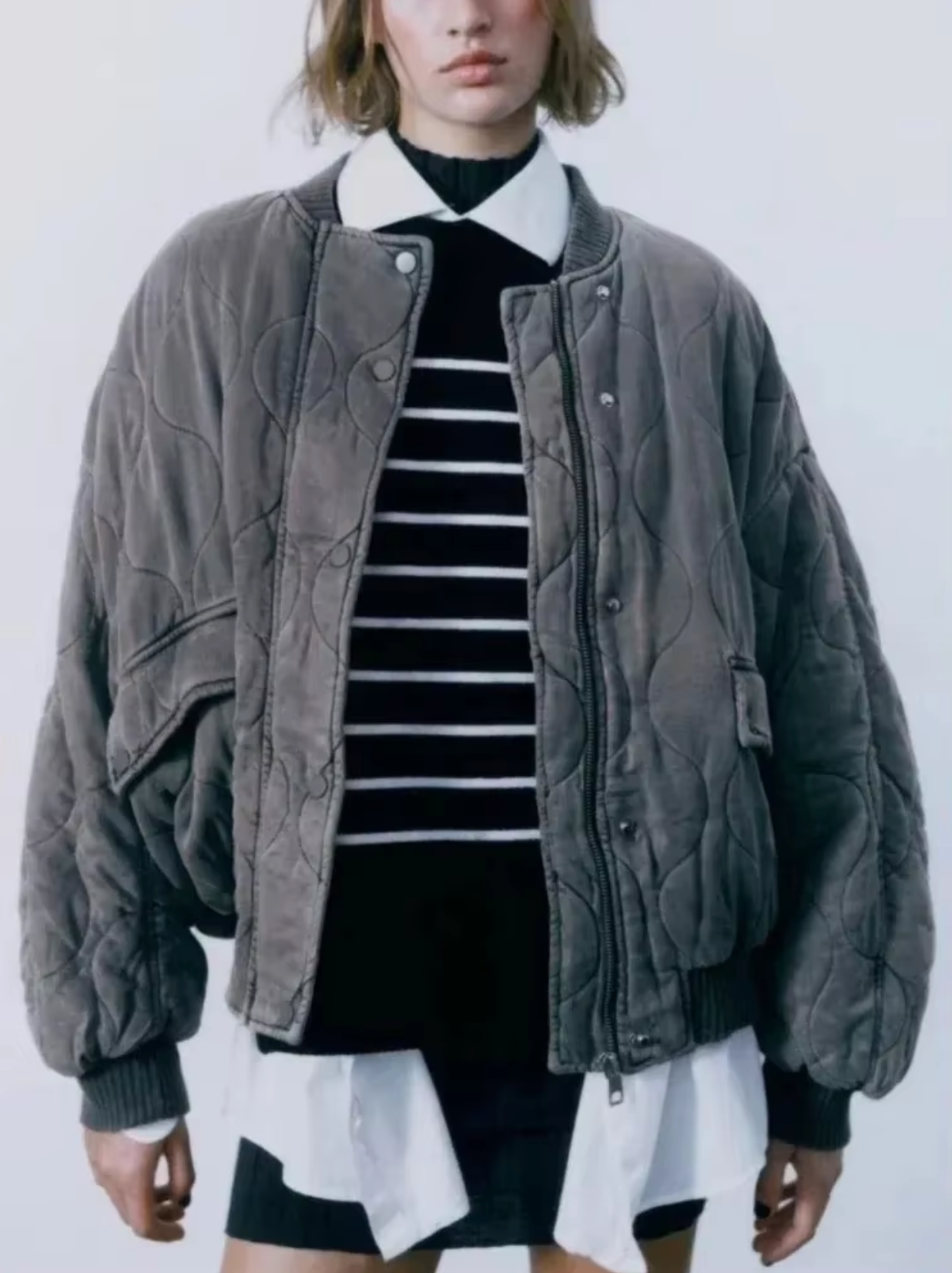 Destiny - Cotton Round Neck Jacket