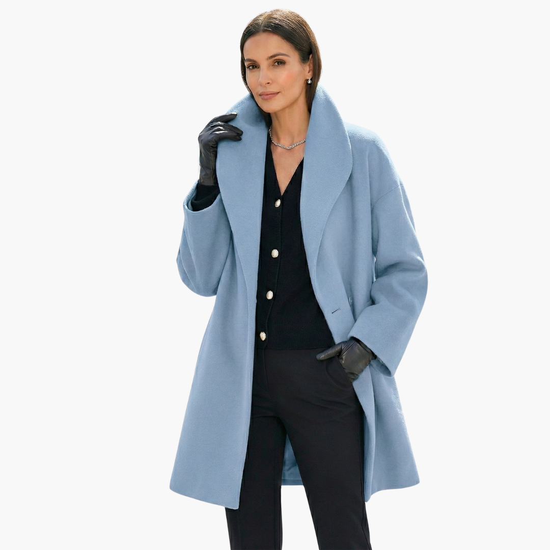 Oversized Cocoon Coat for Women