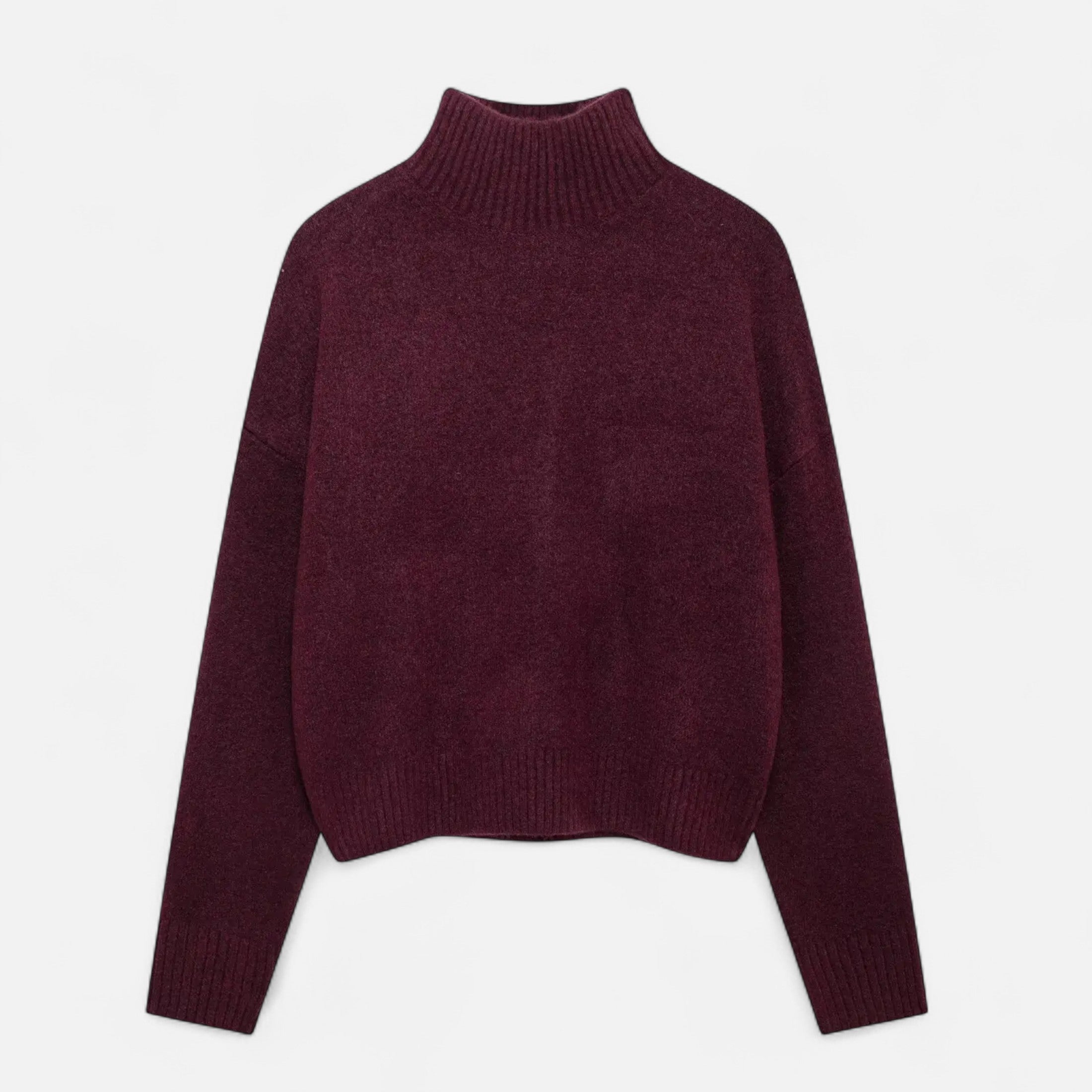Women's turtleneck sweater - Warm vintage style with timeless elegance