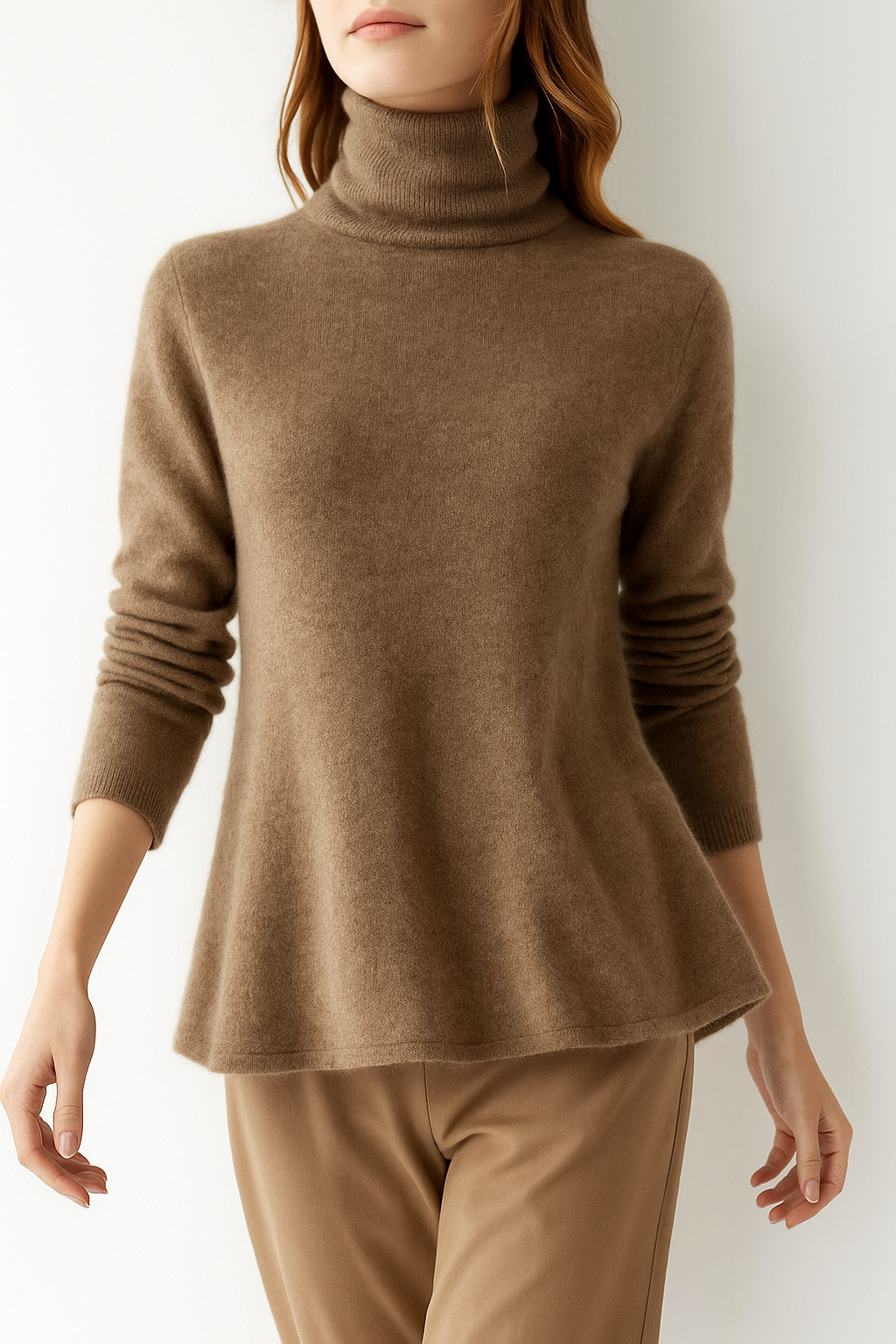 Cashmere Turtleneck Jumper – Soft Luxury Knit for Effortless Everyday Elegance