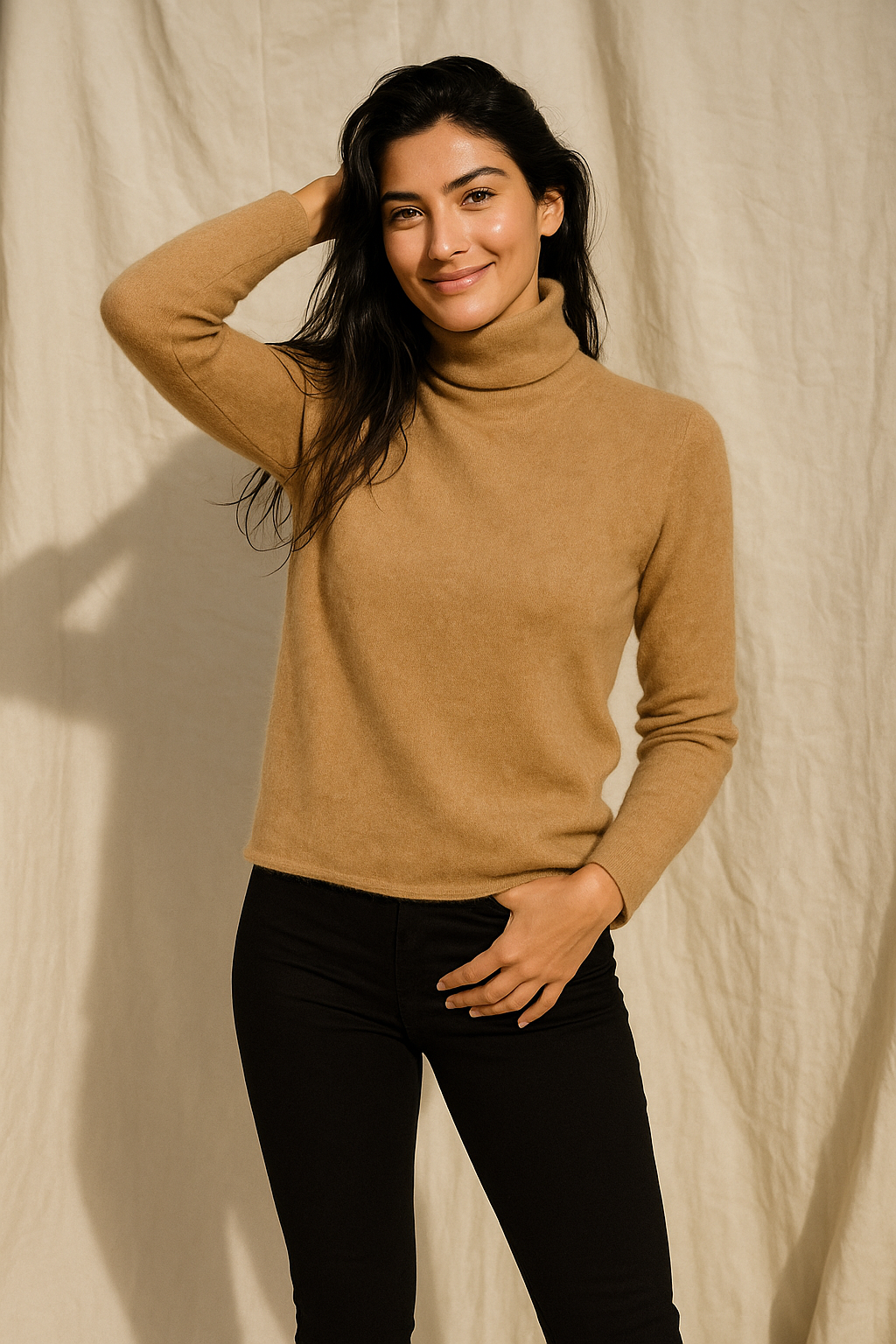 Cashmere Turtleneck Jumper – Soft Luxury Knit for Effortless Everyday Elegance