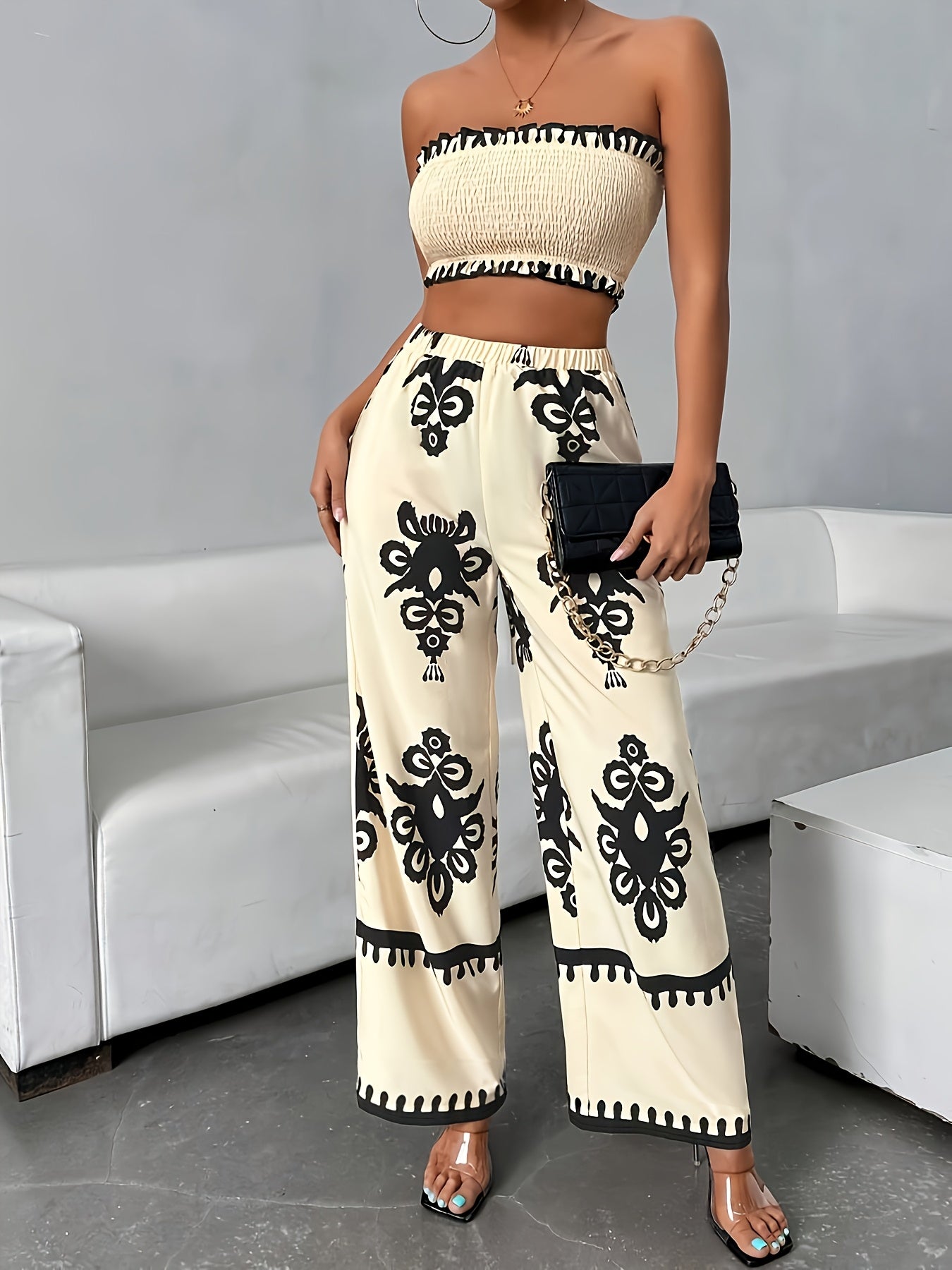 Decorative Print Co-ord Set | Women’s Summer Outfit | Trendy Summer Outfit