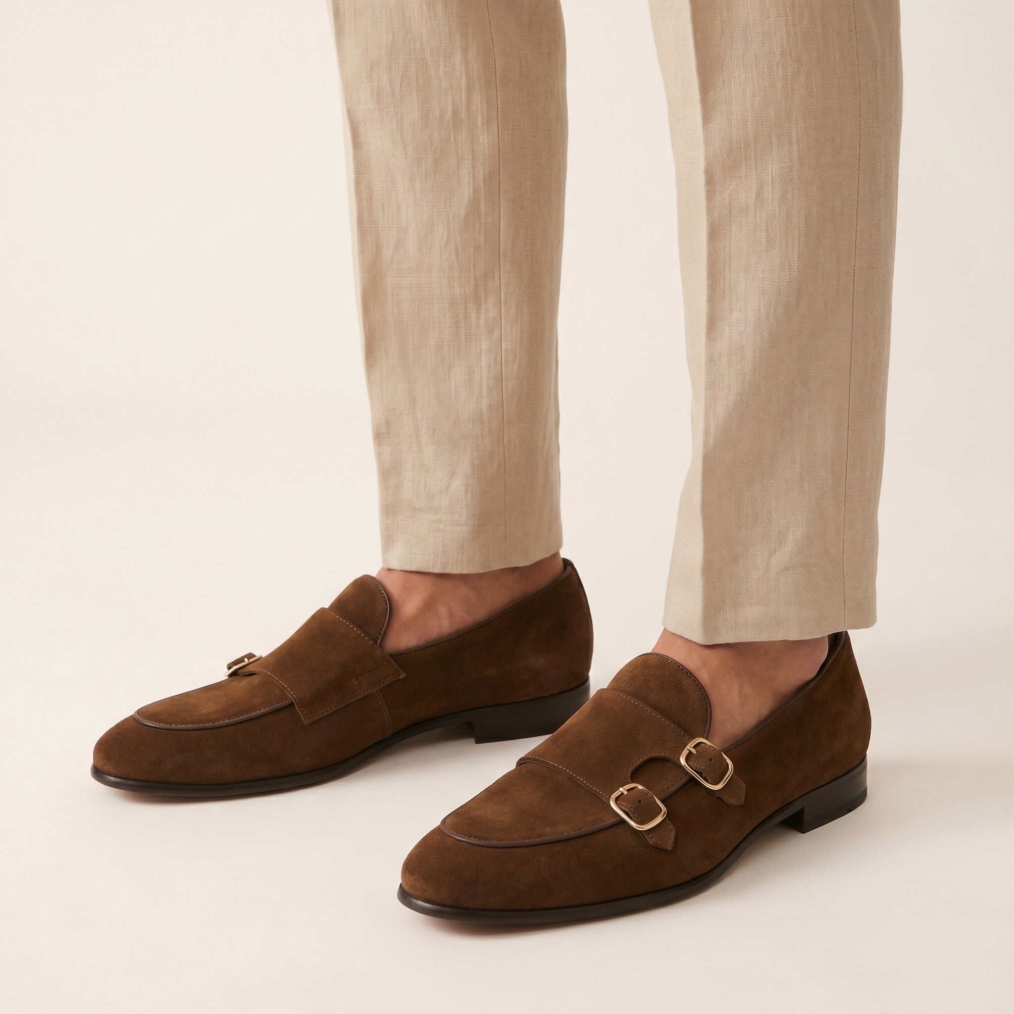 Cassian | Men's Suede Tassel Loafers - sand