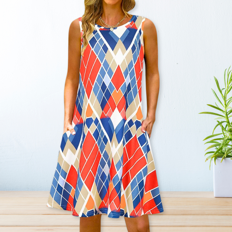 Elegant Printed Maxi Dress