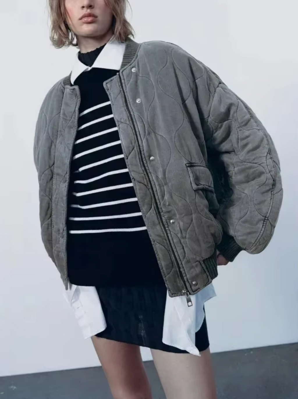 Destiny - Cotton Round Neck Jacket