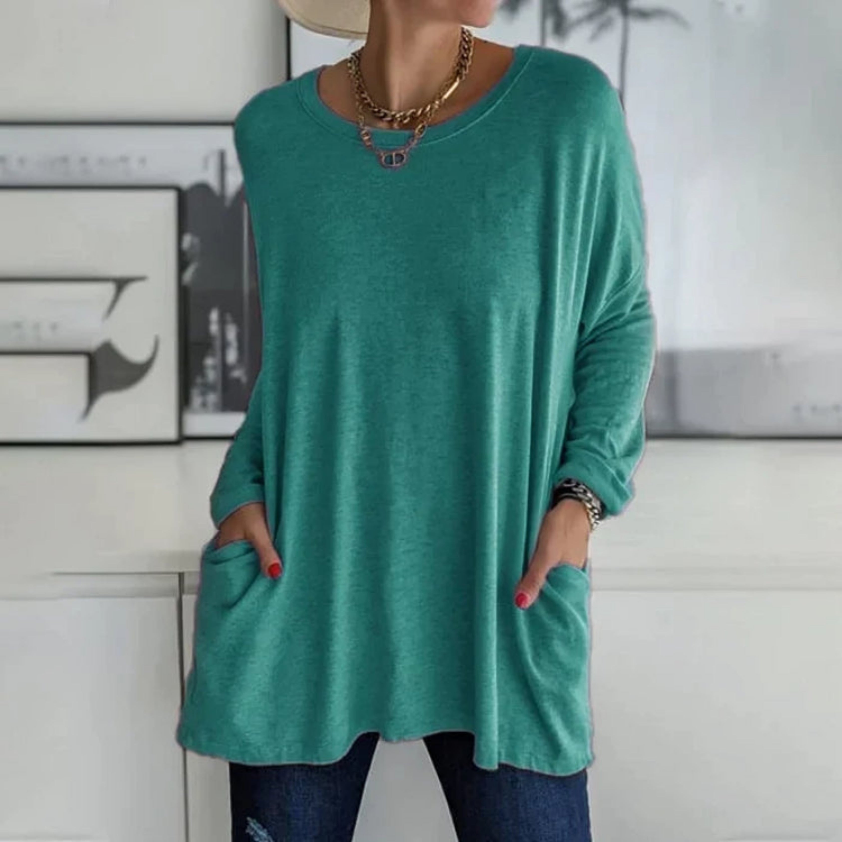 Rosamonde | Oversize Sweater For Women | Practical Pockets