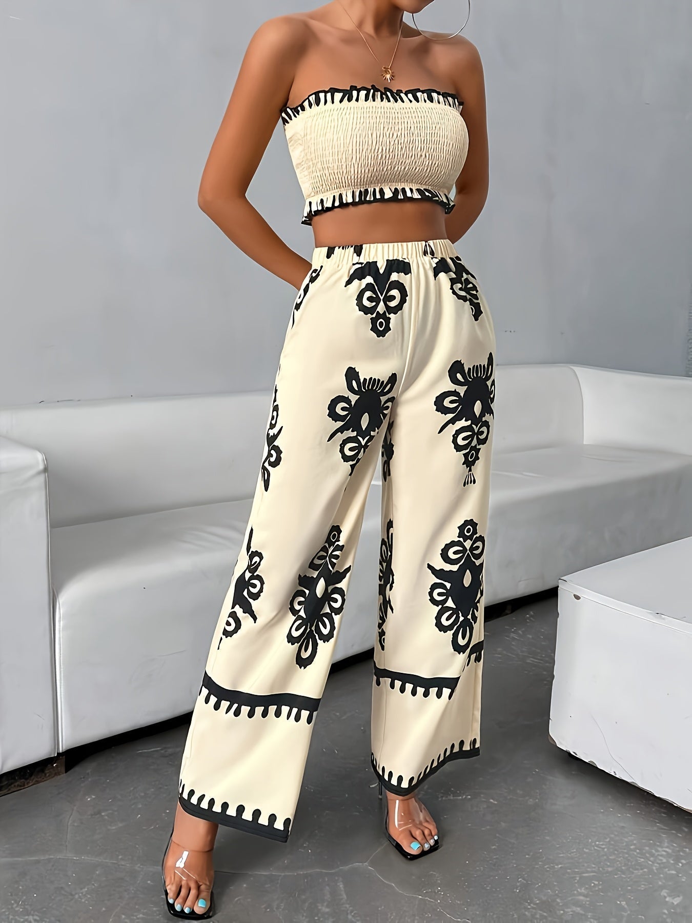 Decorative Print Co-ord Set | Women’s Summer Outfit | Trendy Summer Outfit