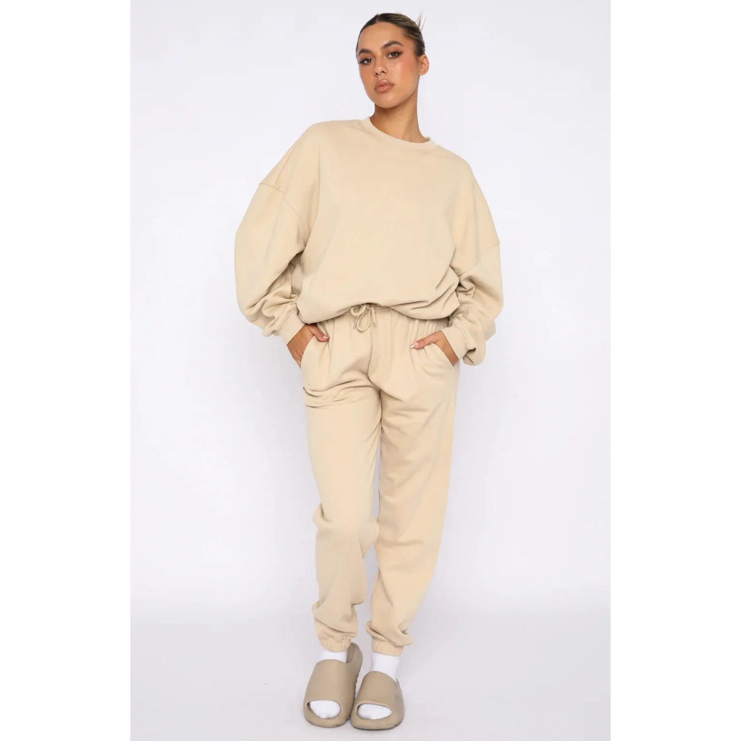 Oversized Crew Neck Sweater for Women