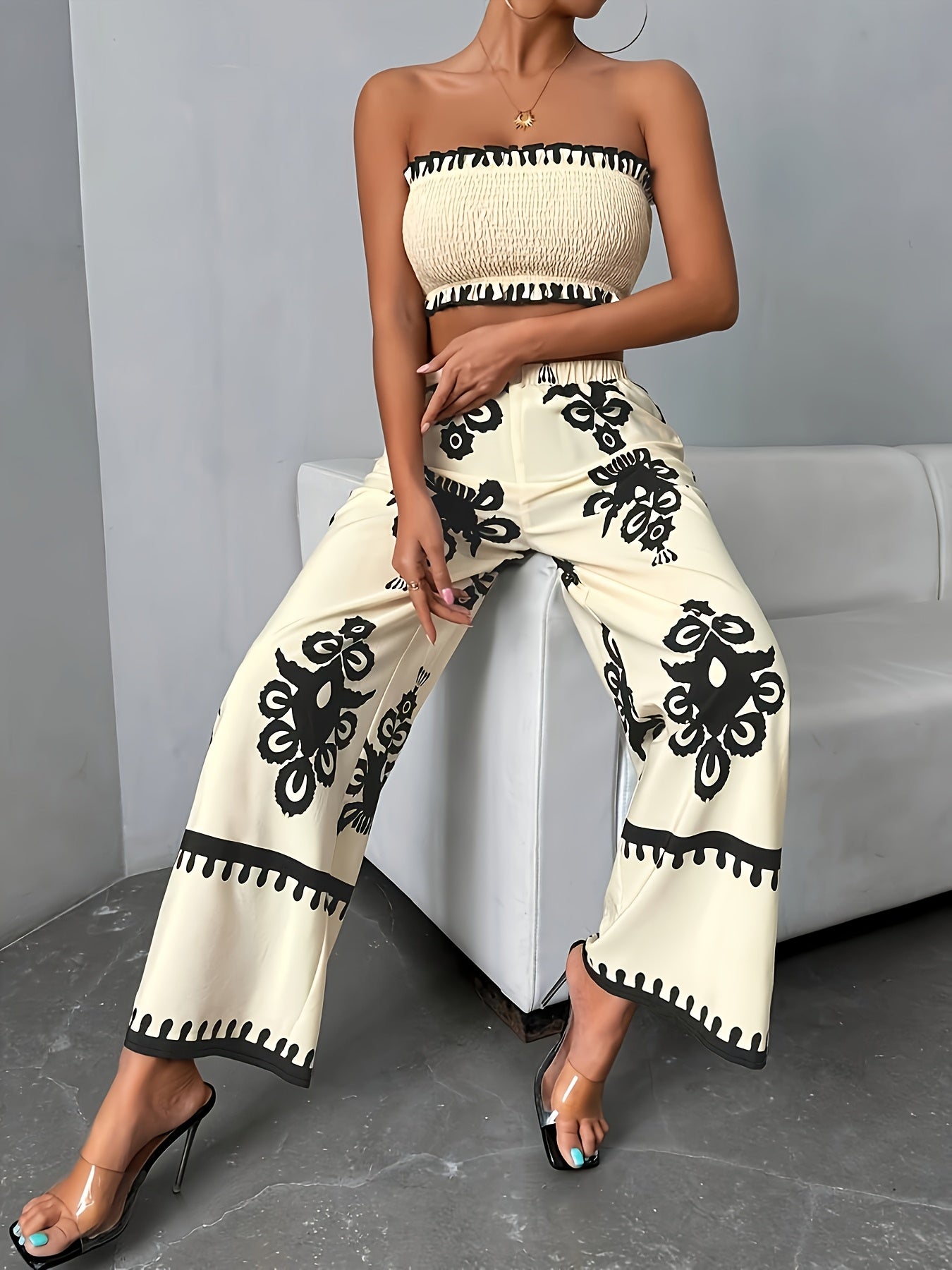 Decorative Print Co-ord Set | Women’s Summer Outfit | Trendy Summer Outfit