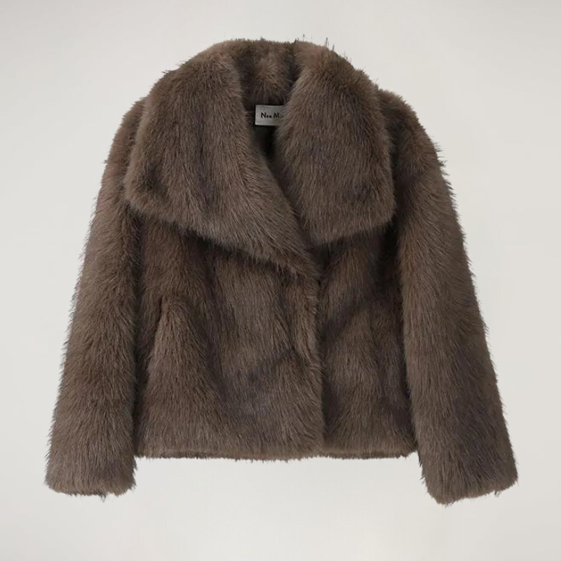 Oversized Faux Fur Coat for Women