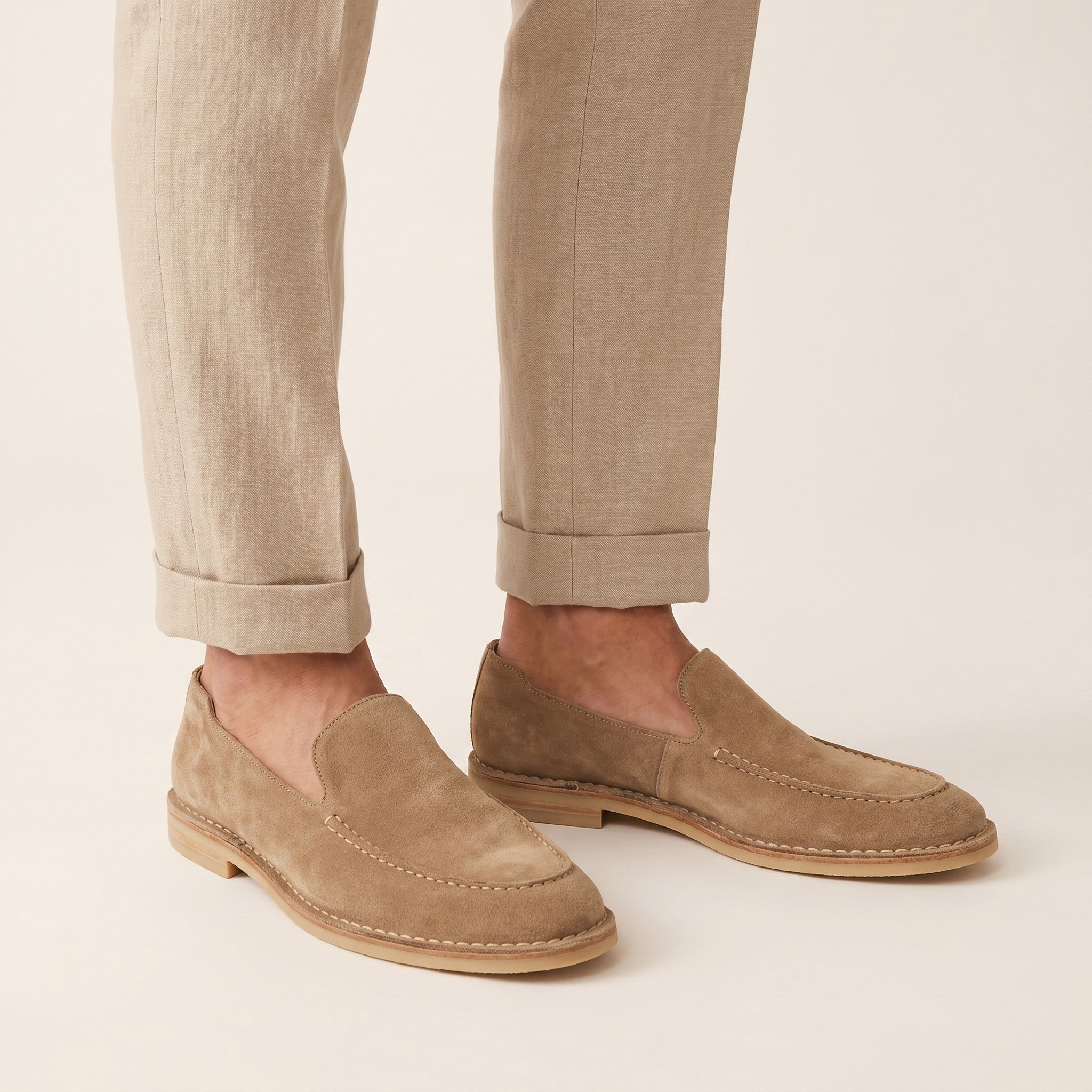 Theo | Men's Leather Boat Shoes - tan