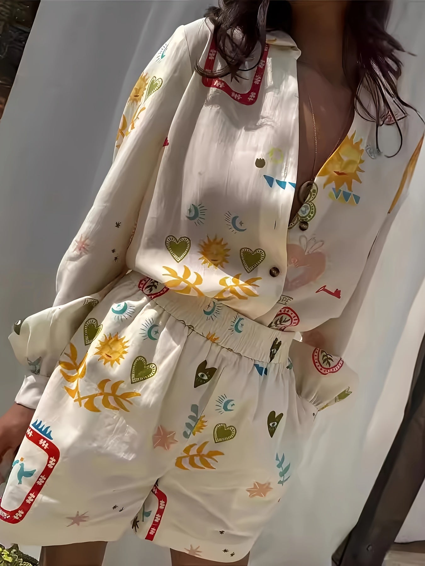 Colourful Printed Shirt Dress | Women’s Summer Look | Playful Summer Style