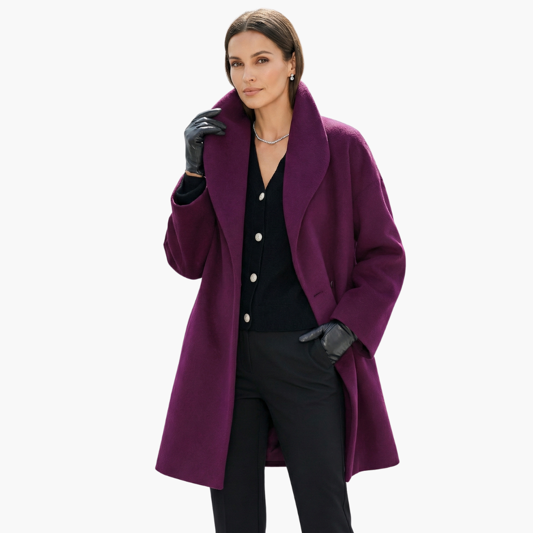 Oversized Cocoon Coat for Women