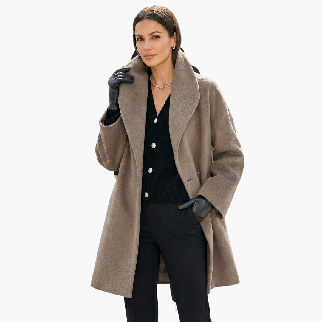 Oversized Cocoon Coat for Women