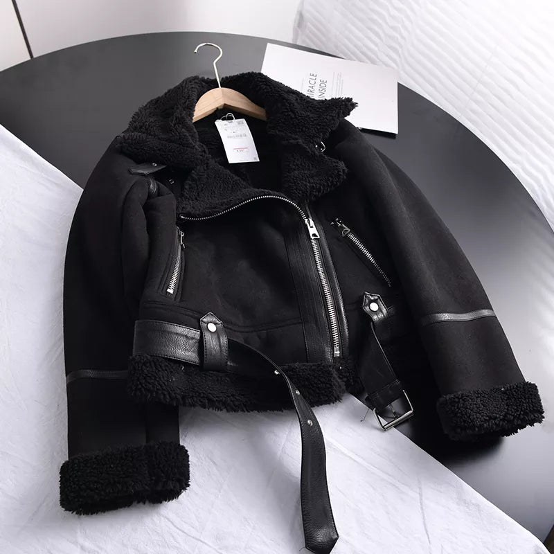 Shearling Aviator Jacket for Women
