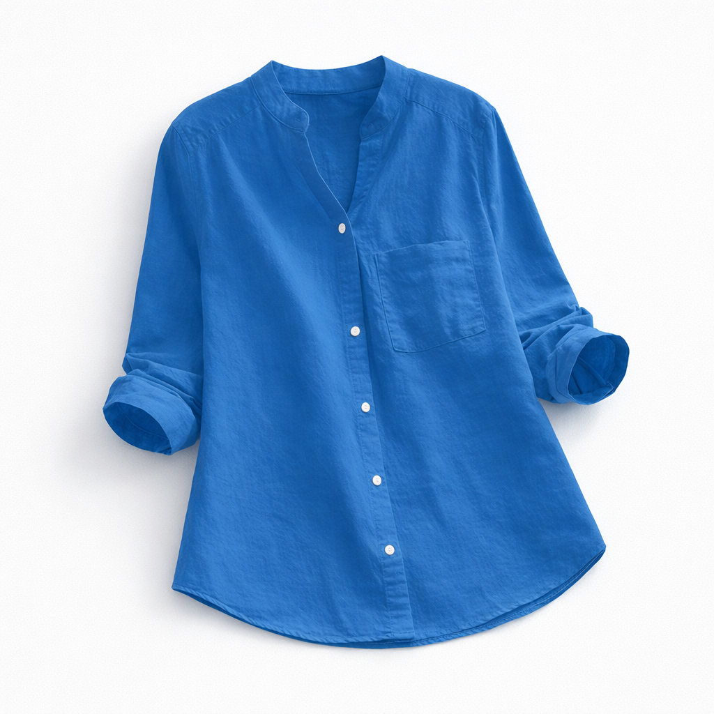 Aloyse Women's Shirt - Comfort in Breathable Cotton and Linen and Loose, Casual Cut