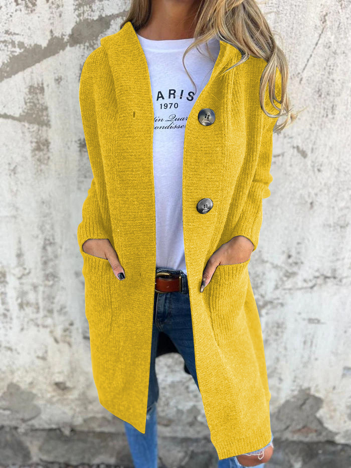 Arie | Women’s Oversized Cable Knit Button Cardigan