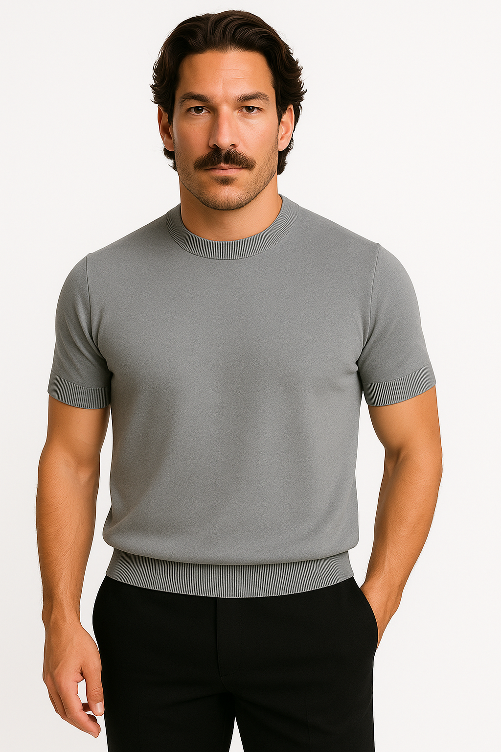 Ashton | Men’s Cashmere Knit Polo Shirt