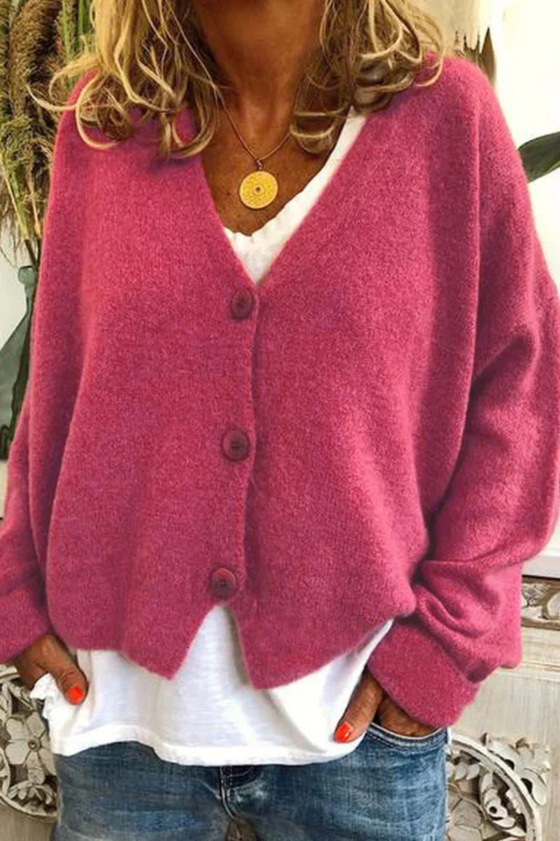 Aspenie | Women’s Patchwork V-Neck Cardigan