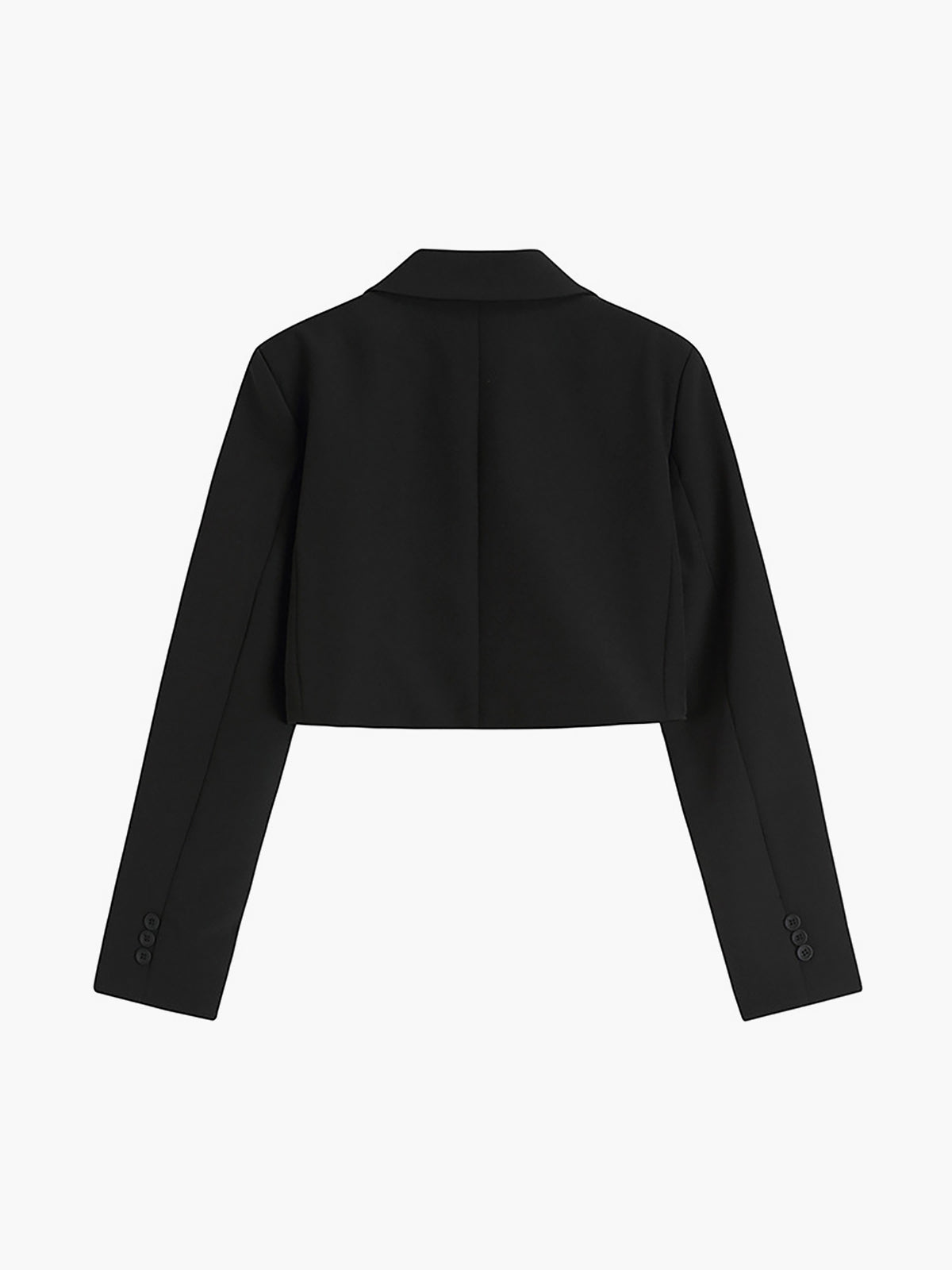 Chic Short Blazer with Long Sleeves in Woven Fabric