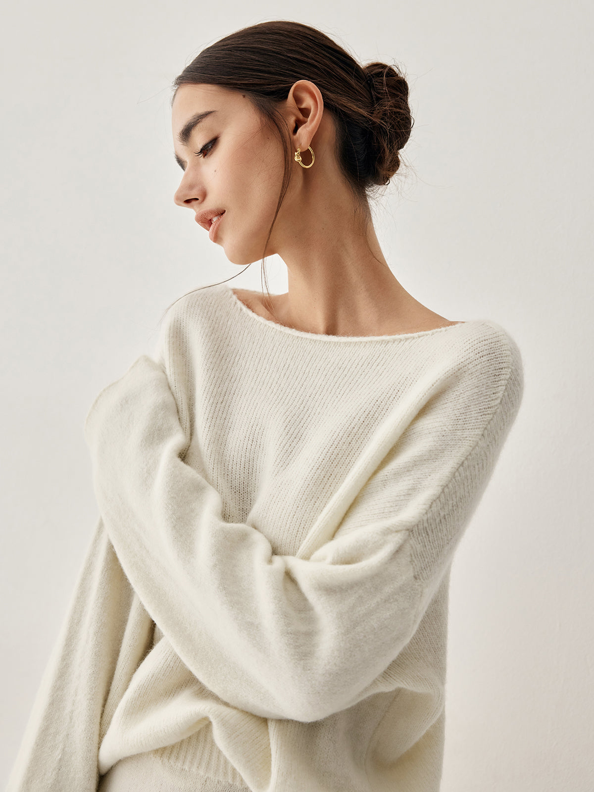 Oversized Sweater Two Piece Skirt Set – Chic Knit Co-Ord with Midi Skirt
