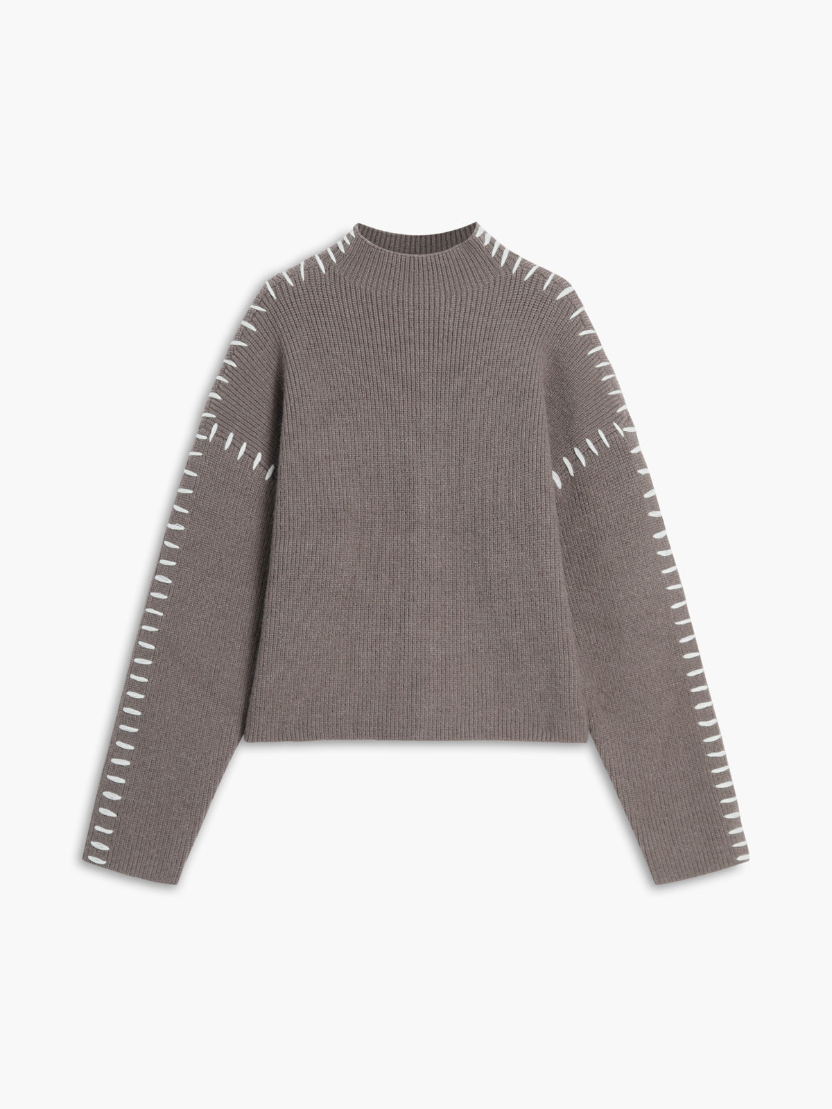 Oversized Women’s Knitted Turtleneck Sweater – Warm Solid-Color Basic Design