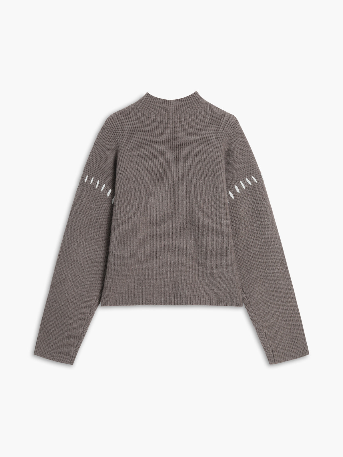 Oversized Women’s Knitted Turtleneck Sweater – Warm Solid-Color Basic Design