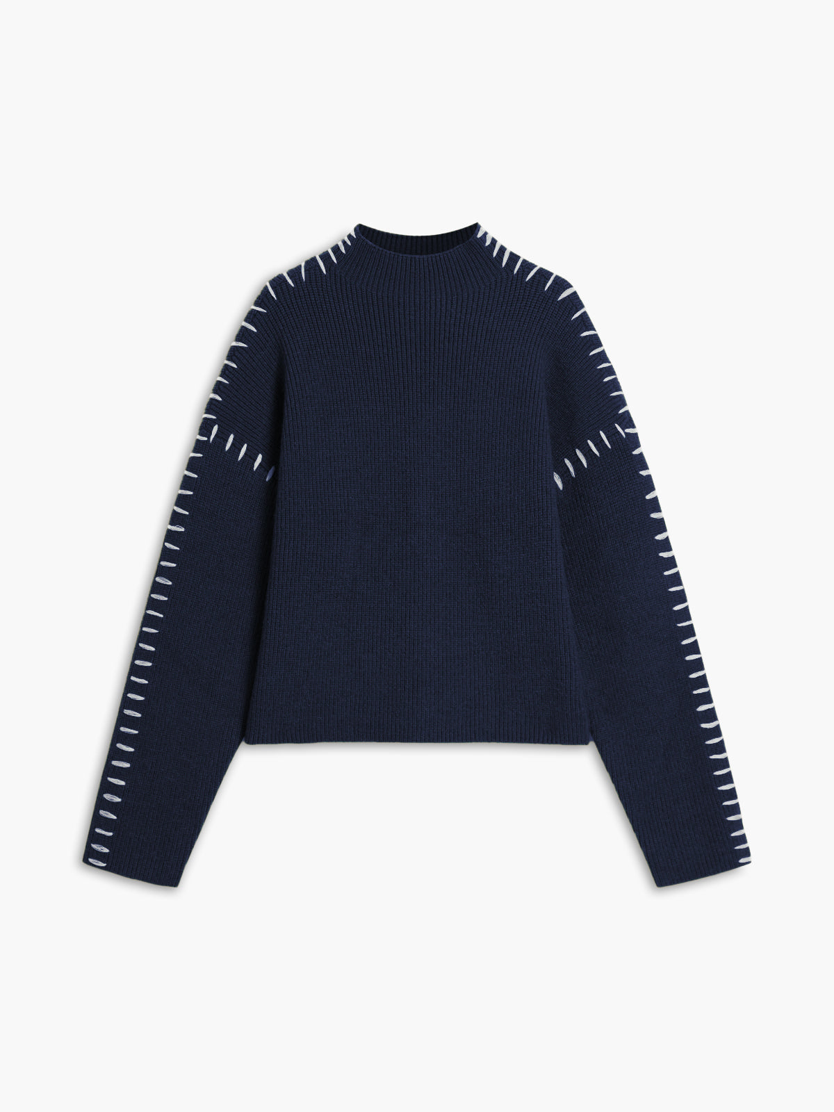 Oversized Women’s Knitted Turtleneck Sweater – Warm Solid-Color Basic Design