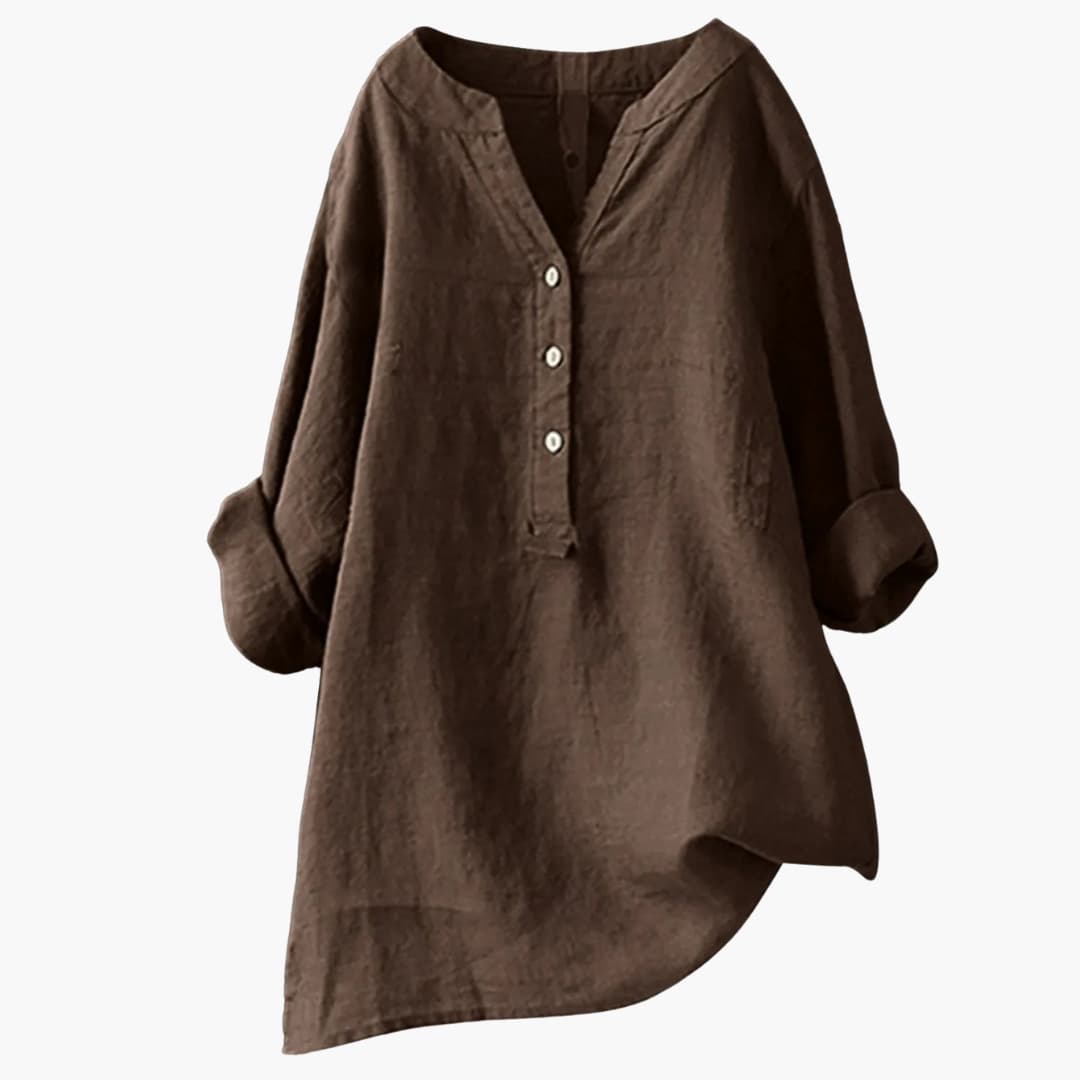 Long Sleeve Button-Down Shirt for Women