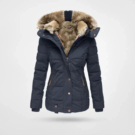 Hooded Quilted Puffer Jacket for Women