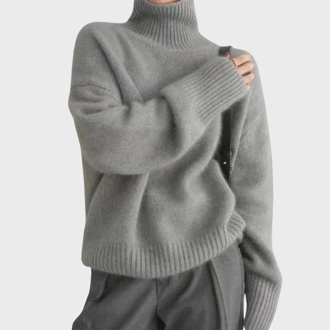 Cashmere Sweater for Women, Cozy Warm Turtleneck, Luxuriously Soft Classic Design