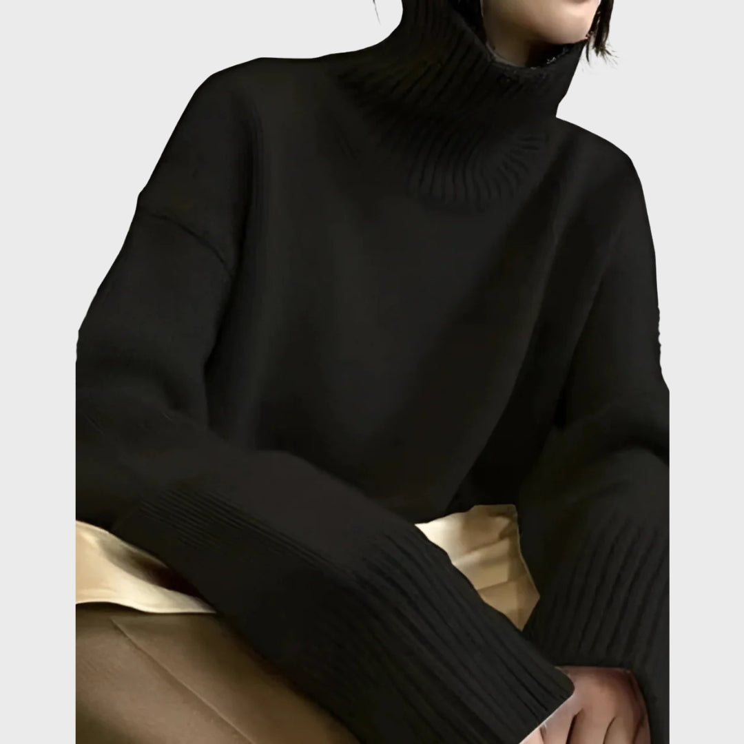 Cashmere Sweater for Women, Cozy Warm Turtleneck, Luxuriously Soft Classic Design