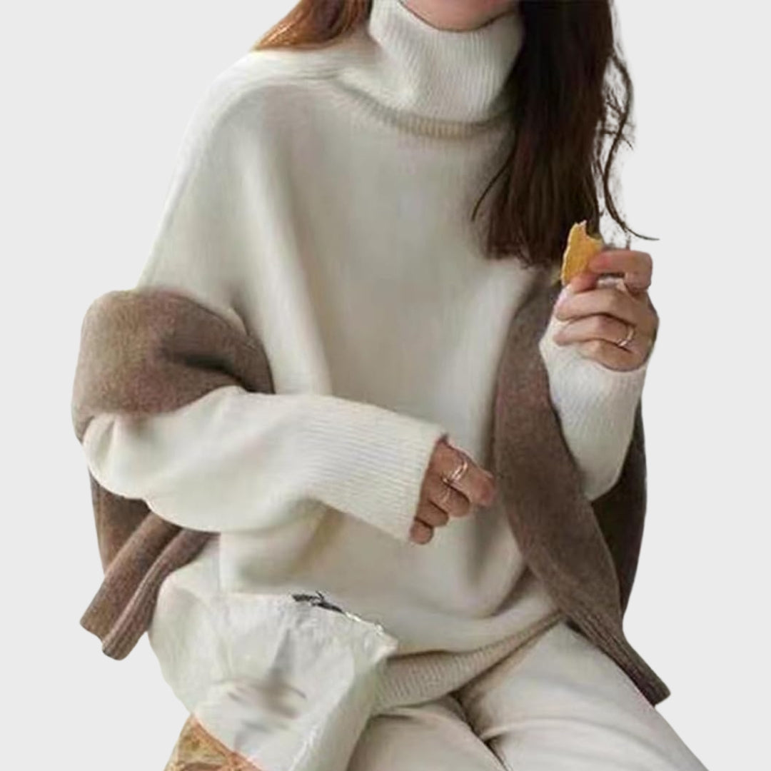 Cashmere Sweater for Women, Cozy Warm Turtleneck, Luxuriously Soft Classic Design