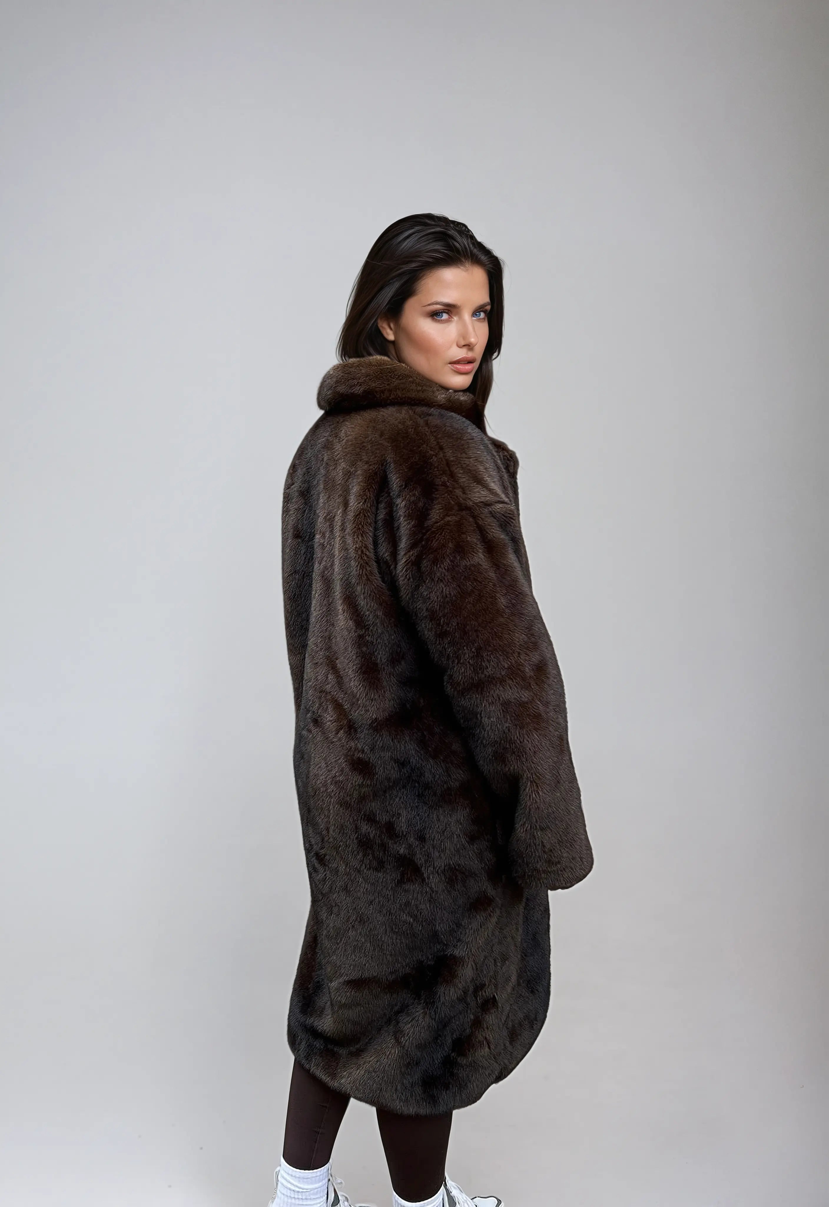 Celestian | Women’s Long Faux Fur Coat