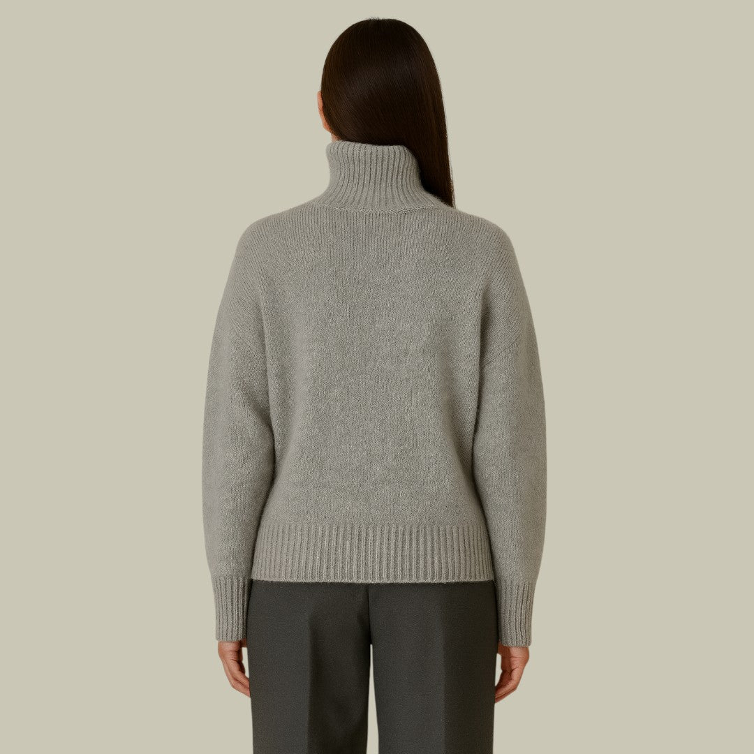 Relaxed Fit Turtleneck Sweater for Women