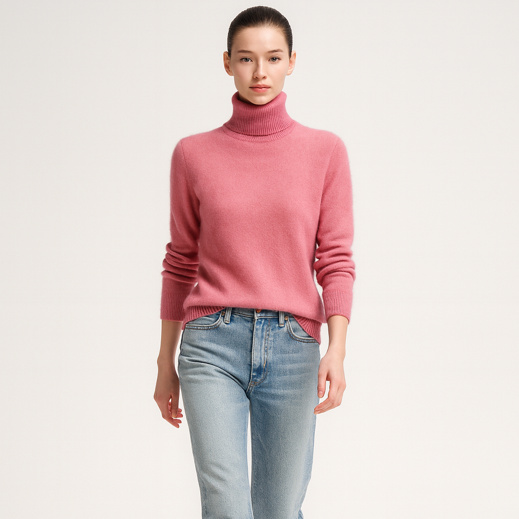 Long Sleeve Turtleneck Sweater for Women
