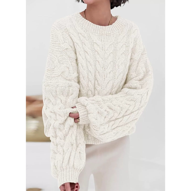 Oversized Sweater for Women – Relaxed Fit Chunky Jumper for Autumn and Winter Wear