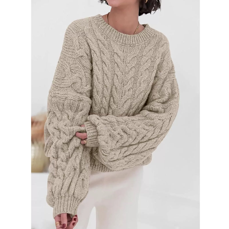 Oversized Sweater for Women – Relaxed Fit Chunky Jumper for Autumn and Winter Wear