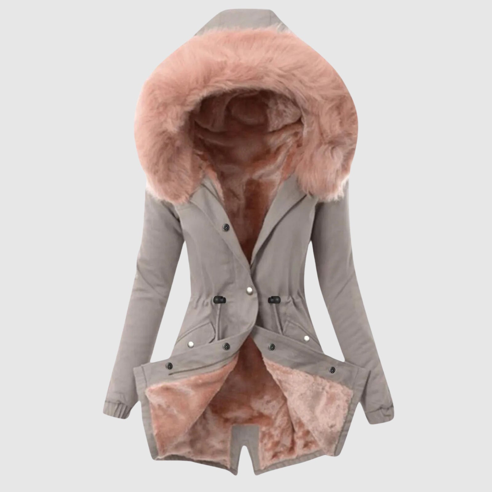 Luxury Faux Fur Lined Hooded Parka – Ultra Warm Women’s Winter Coat