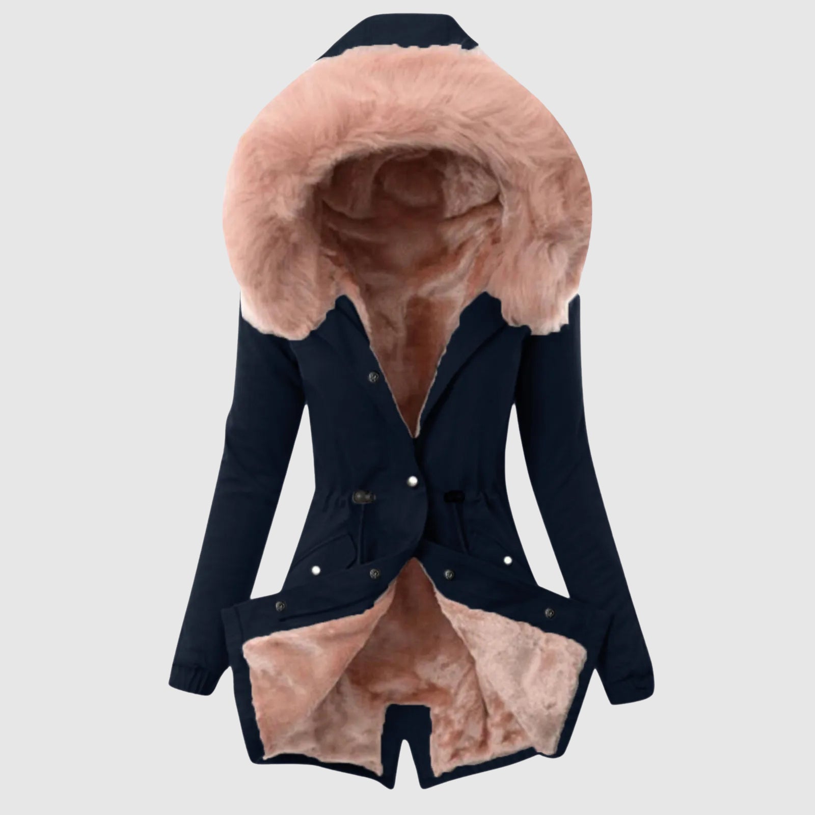 Luxury Faux Fur Lined Hooded Parka – Ultra Warm Women’s Winter Coat
