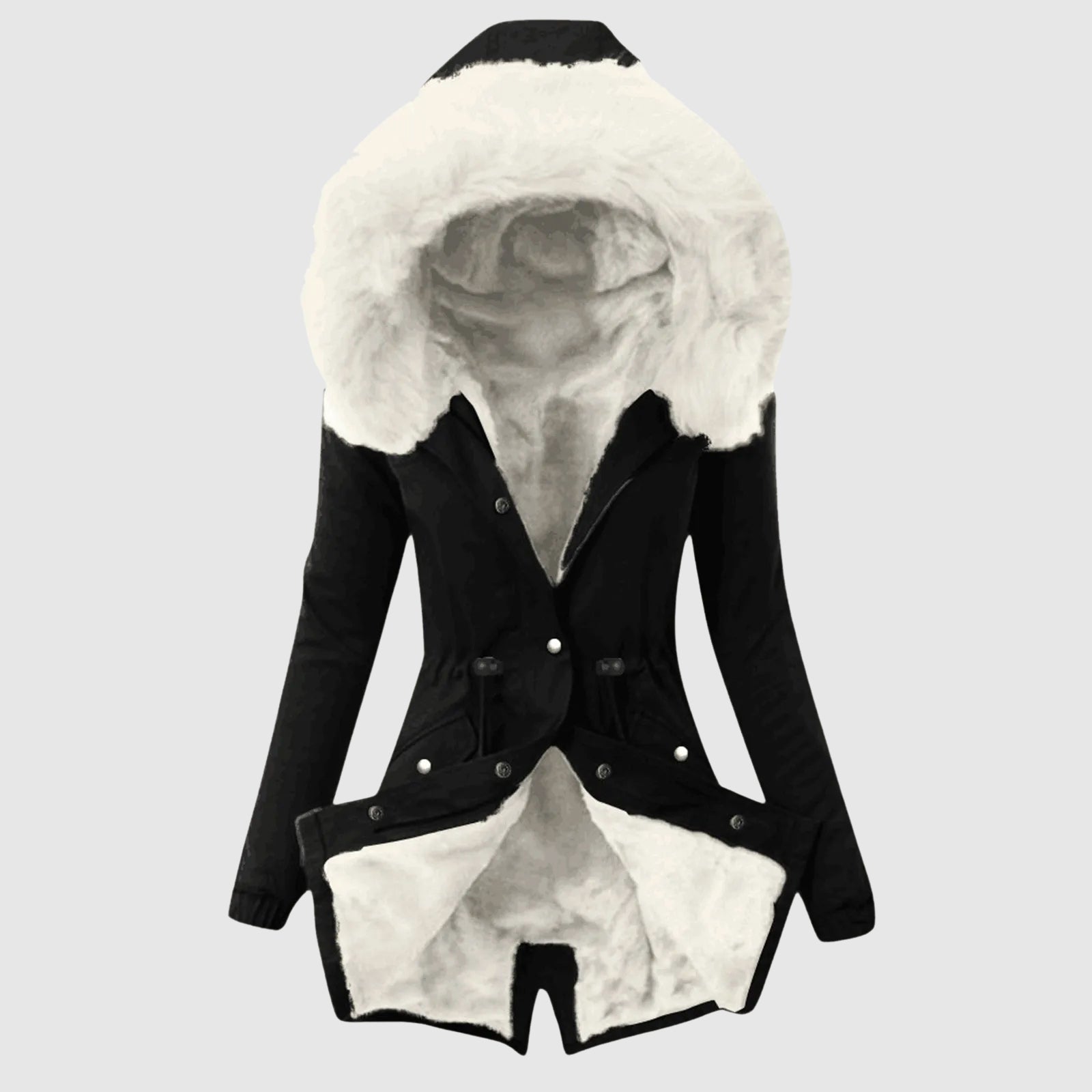 Luxury Faux Fur Lined Hooded Parka – Ultra Warm Women’s Winter Coat
