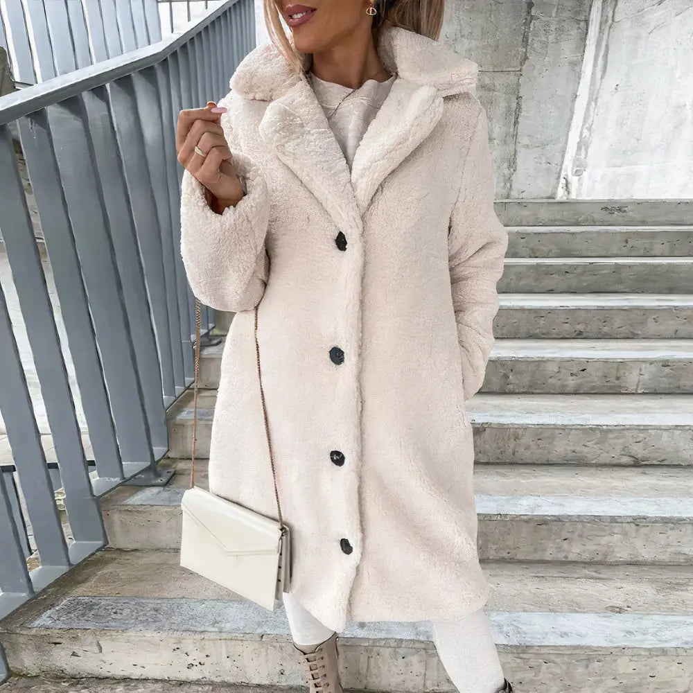 Cozy | Women’s Plush Open-Front Winter Coat