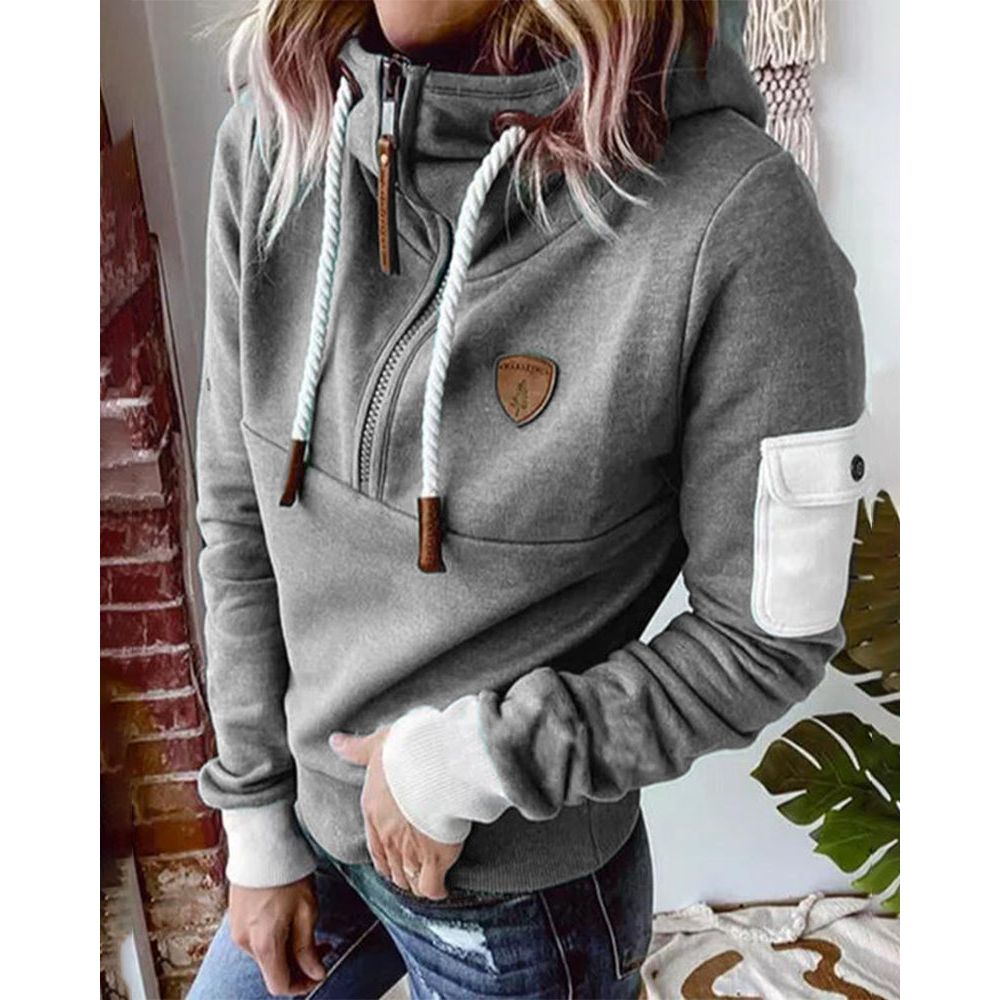 Cyra | Women’s Fleece-Lined Half-Zip Hoodie