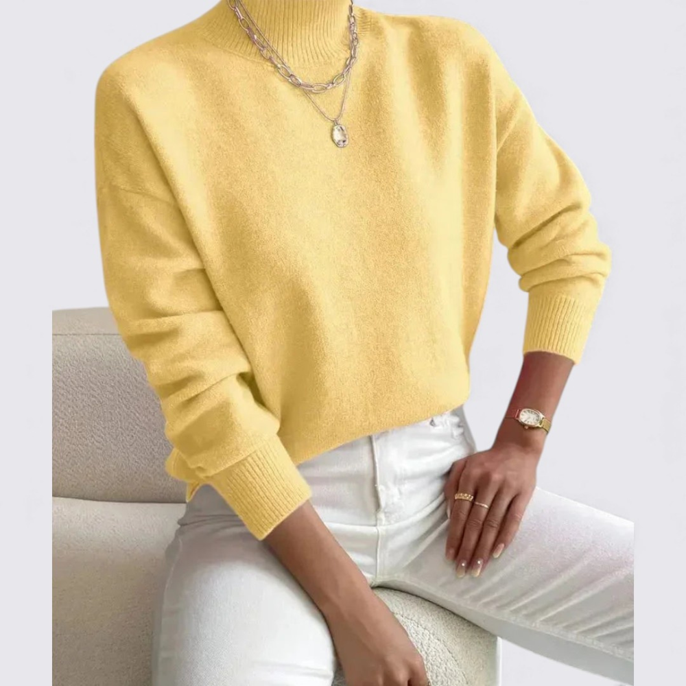 Turtleneck Relaxed Fit Sweater for Women