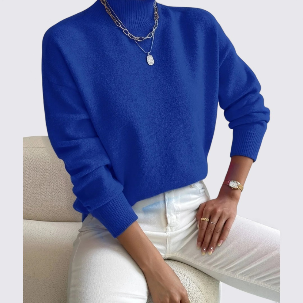 Turtleneck Relaxed Fit Sweater for Women